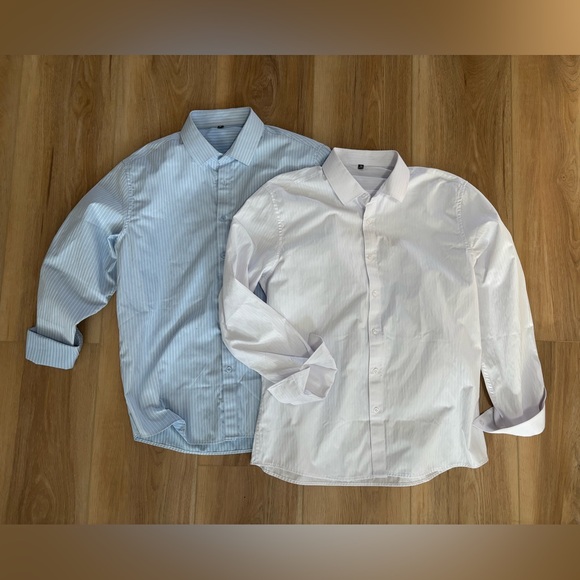 Other - NWOT - 2 pk bundle
Mens white and blue button up shirts